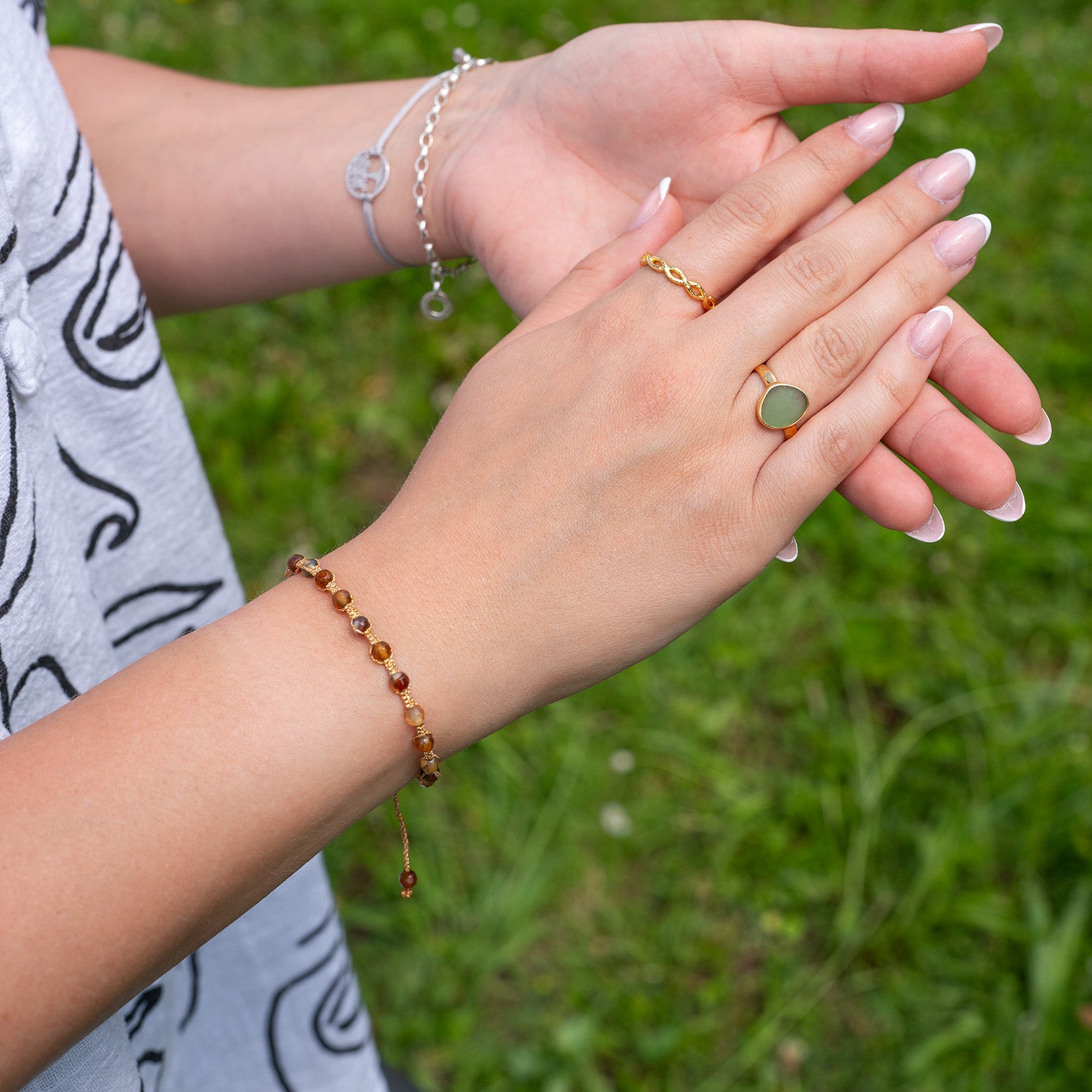 Armband gold - "Agate Stone" Edition – Ansicht 4