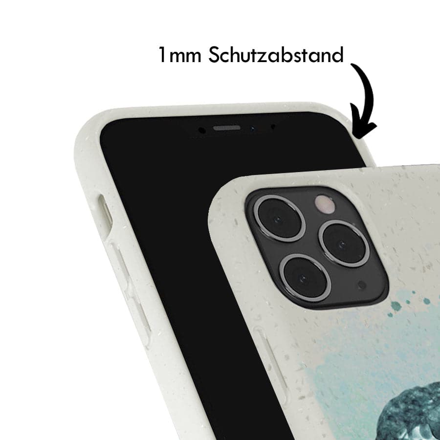 iPhone 13 mini Hülle - Schildkröte grün - "Baby Turtle" - nachhaltig