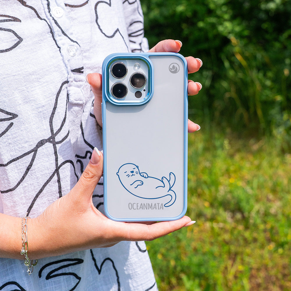 iPhone 12 pro / iPhone 12 case - Otter blue - sustainable