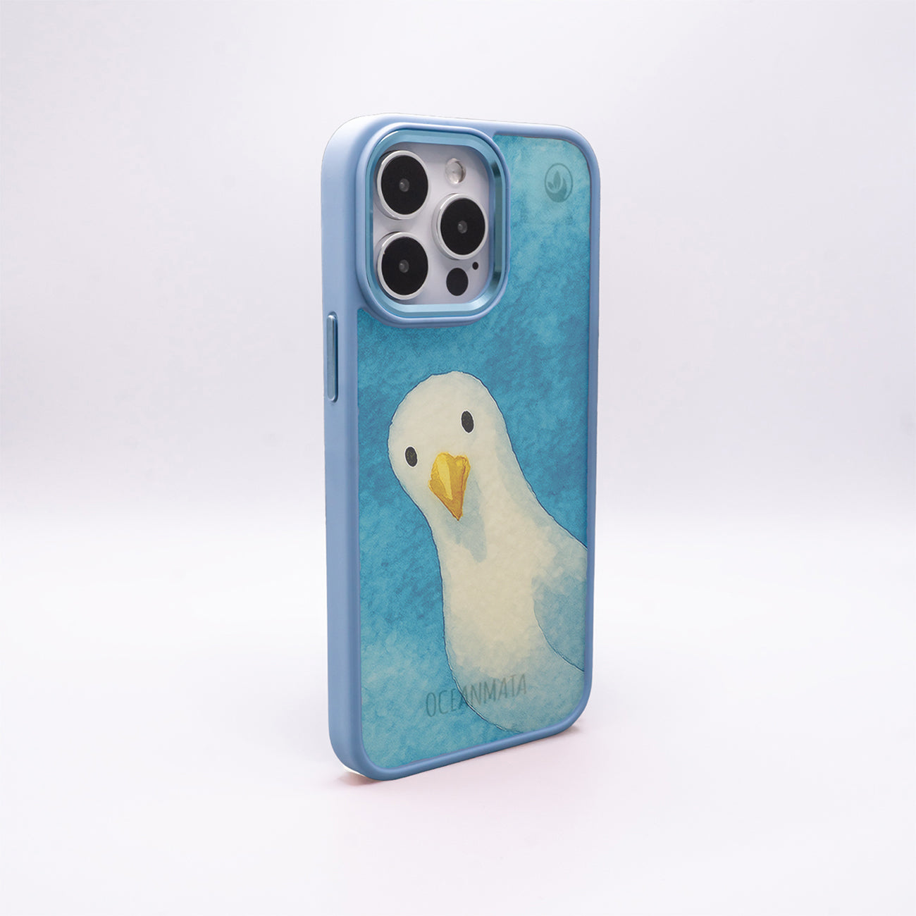 iPhone 12 pro / iPhone 12 case - Seagull blue - "Seagull" - sustainable