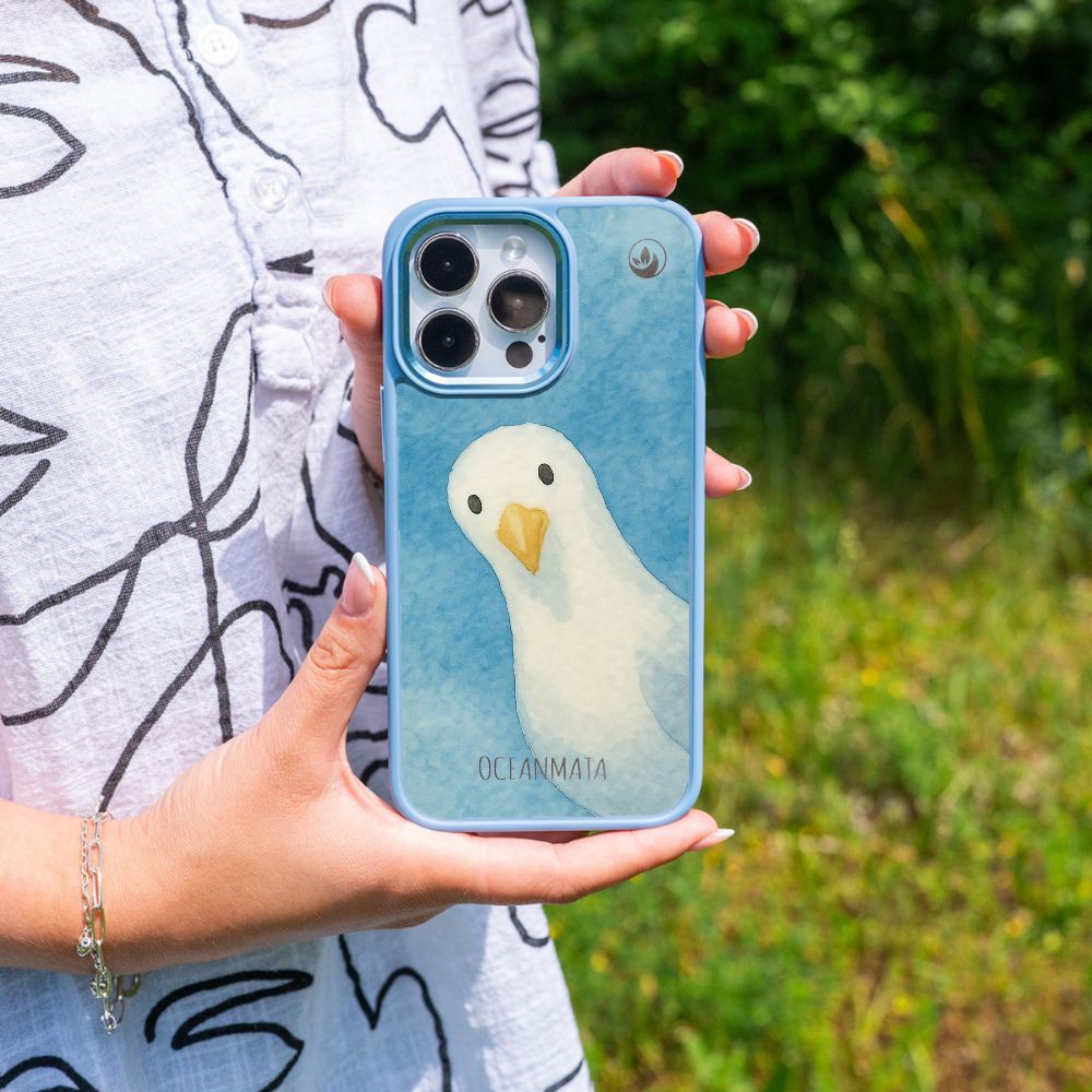 iPhone SE/7/8 Case - Seagull Blue - "Seagull" - Sustainable