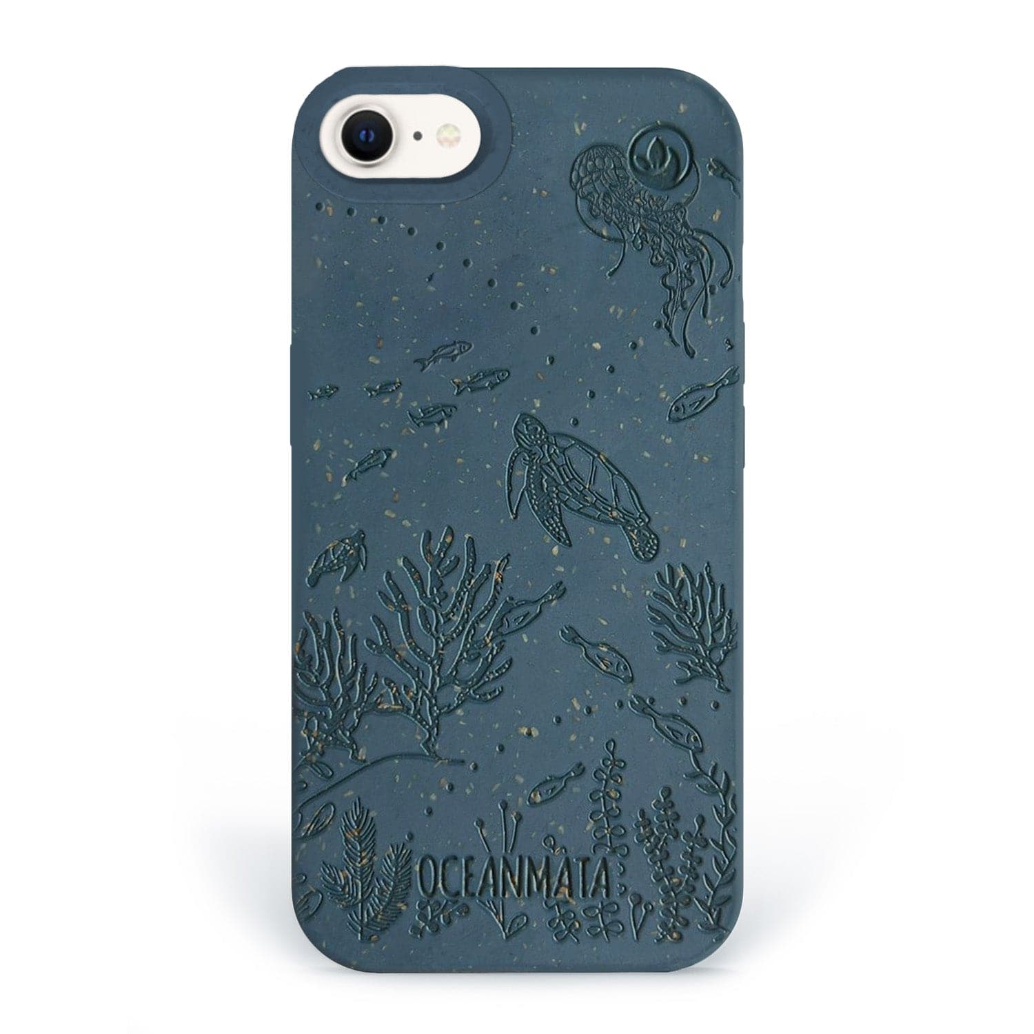 iPhone 16e/17e Hülle 'TURTLE Family' - blau - nachhaltig – Ansicht 2