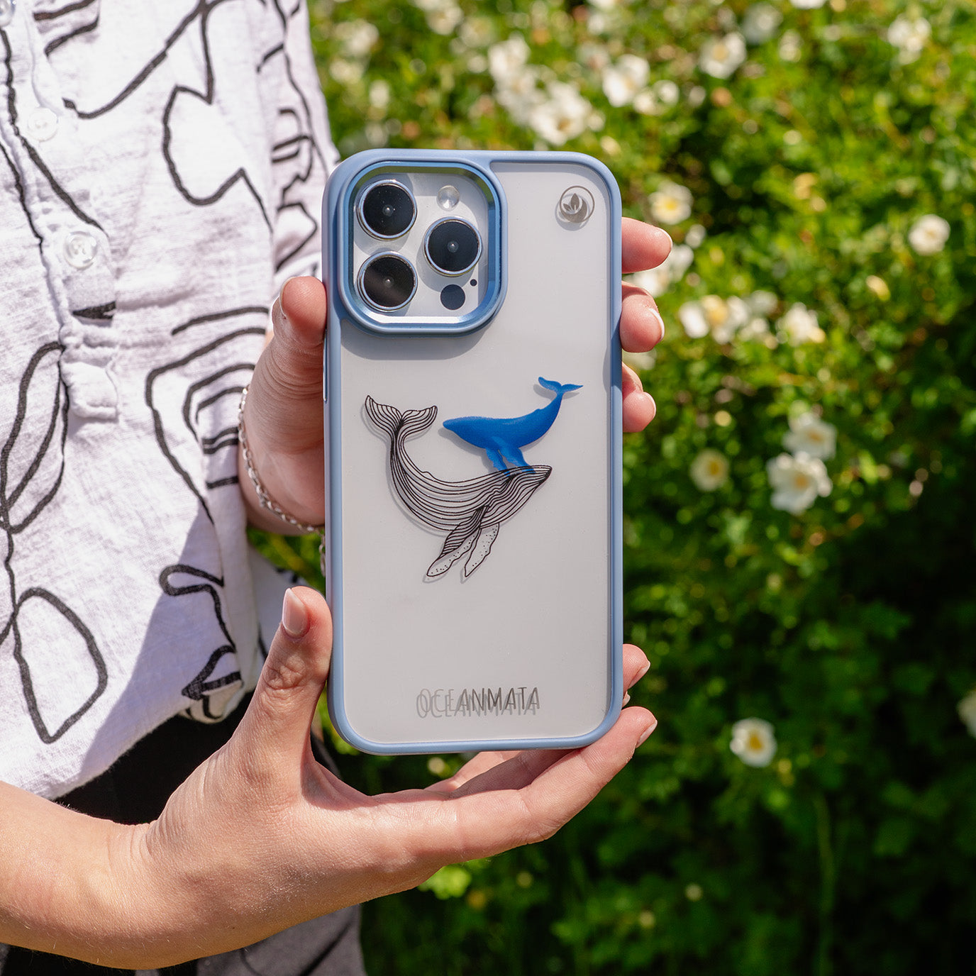 iPhone 11 pro Hülle - Wal blau - "BlueWhale" - nachhaltig