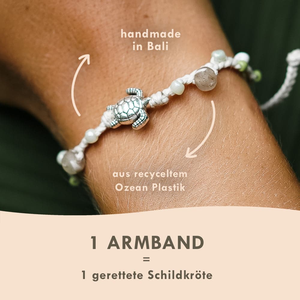Armband weiß "TURTLE" – Ansicht 9