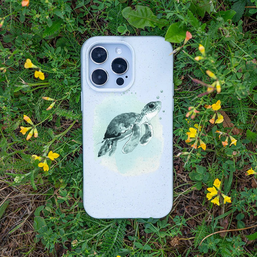 Biologisch abbaubare Handyhülle iPhone 18 Pro / 17 Pro Babyturtle — kompostierbar — Bonus
