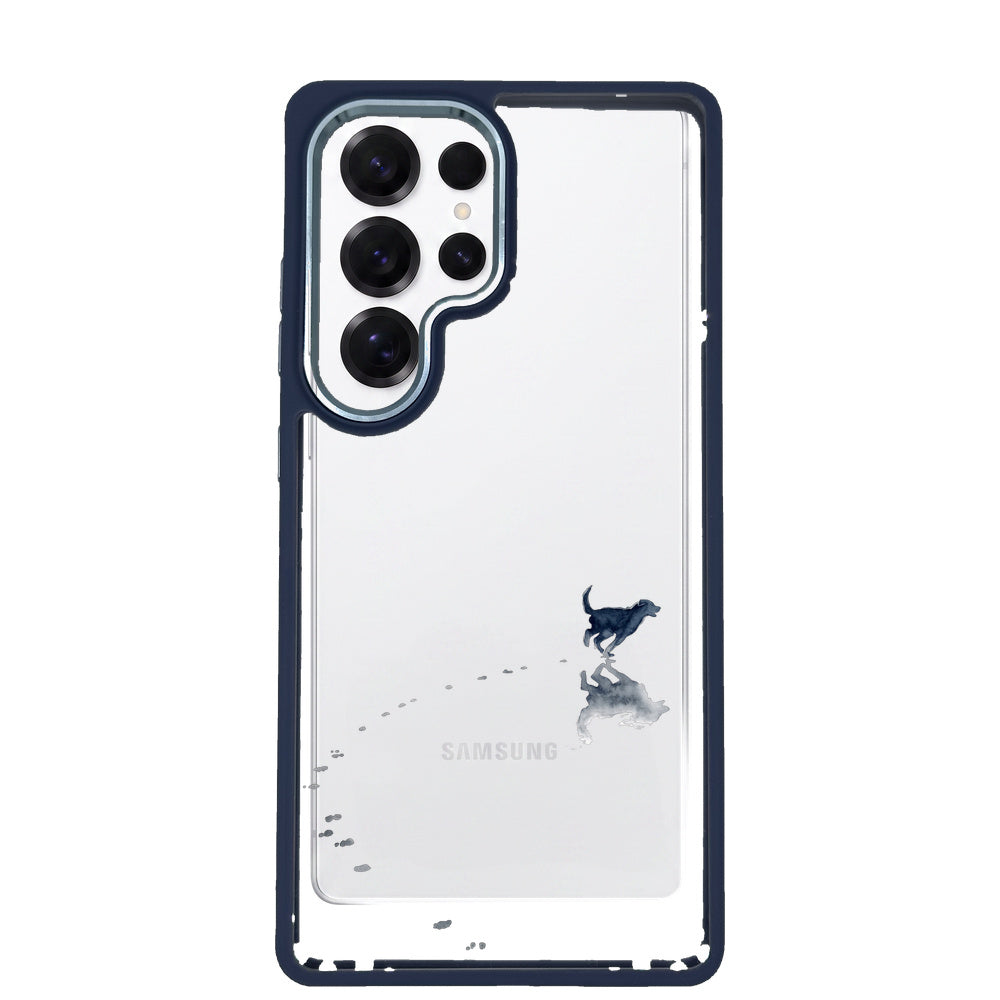 Samsung S24 Ultra Hülle - Hund Strand - "beachsiderun" - nachhaltig