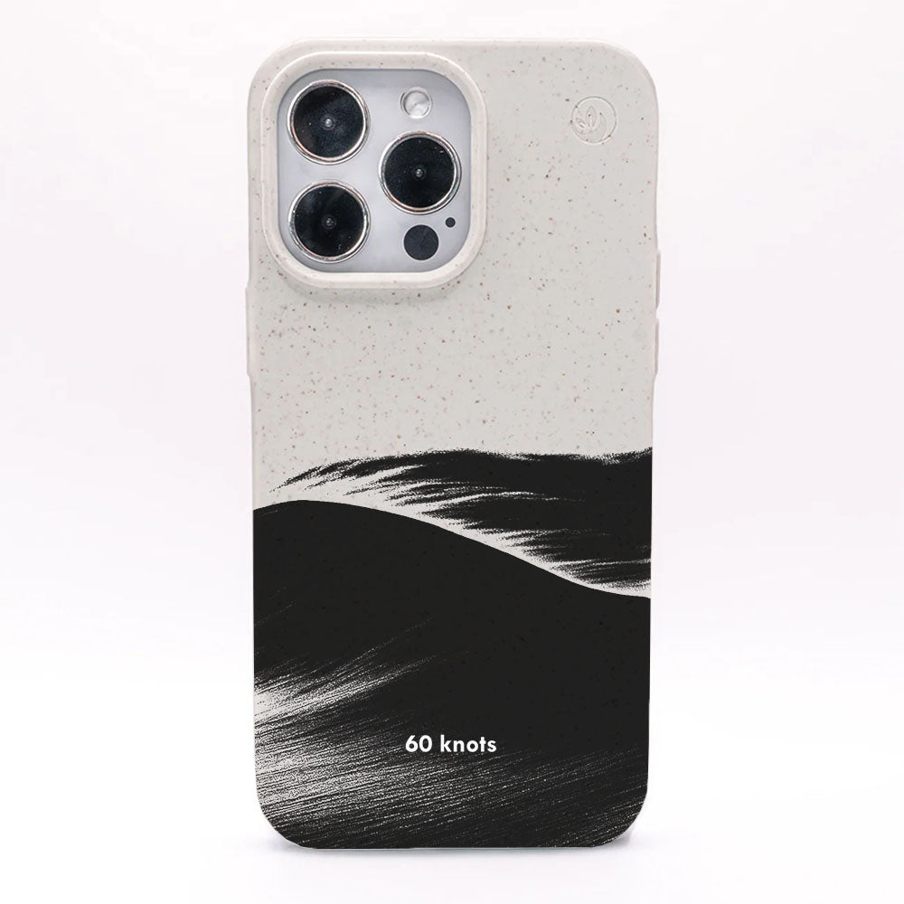 iPhone 16e Hülle - Düne weiß - "60knots" - nachhaltig