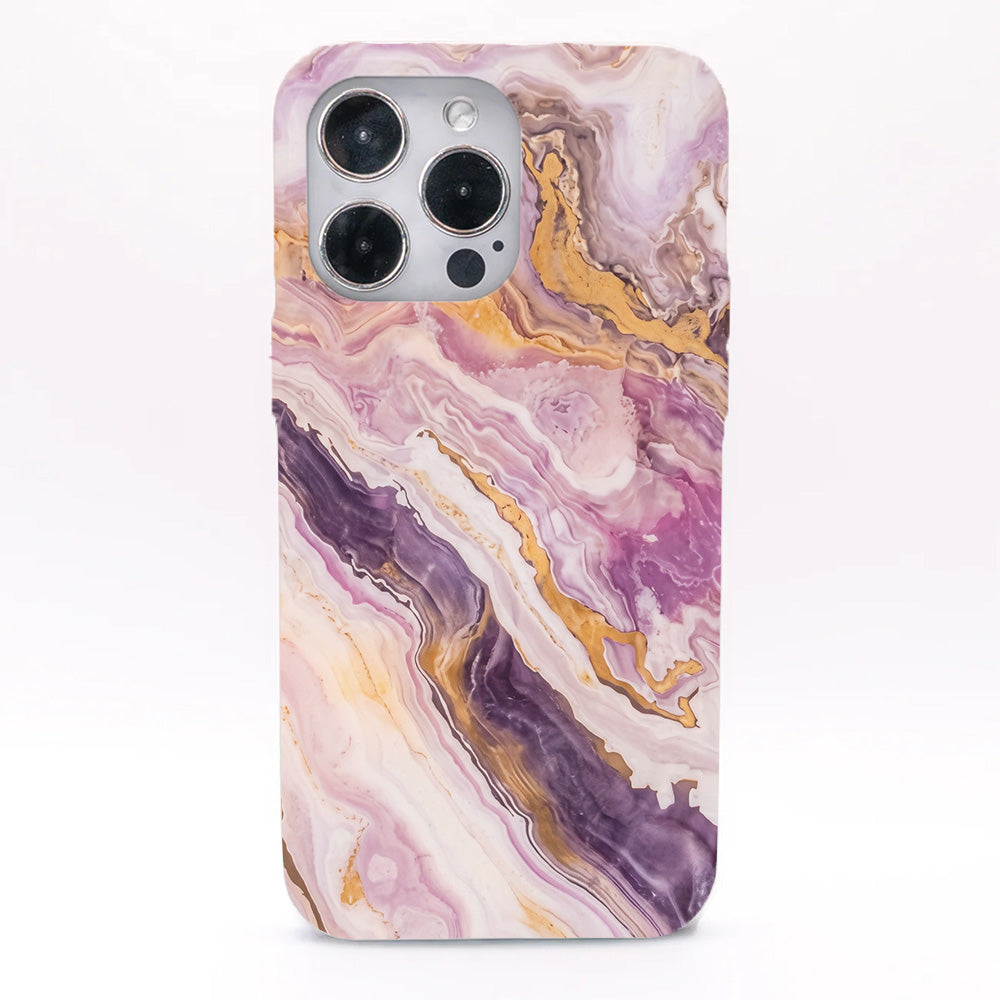 iPhone 12 mini Hülle - Marmor pink - "PinkMarble" - nachhaltig