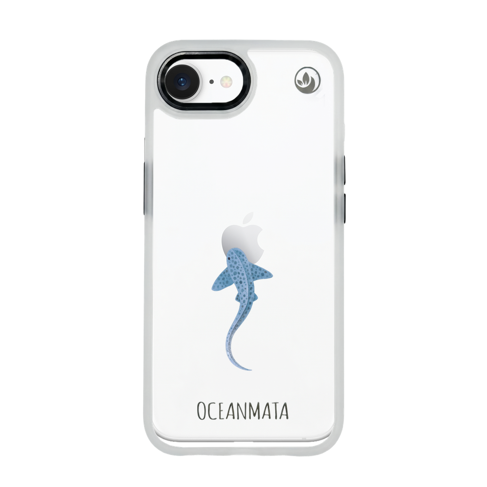 iPhone 16e/17e Hülle - Leopardenhai blau - "BlueLeopard" - nachhaltig