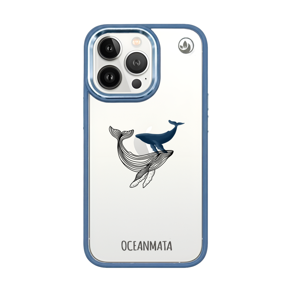 iPhone 13 pro max hoesje - walvisblauw - "BlueWhale" - duurzaam