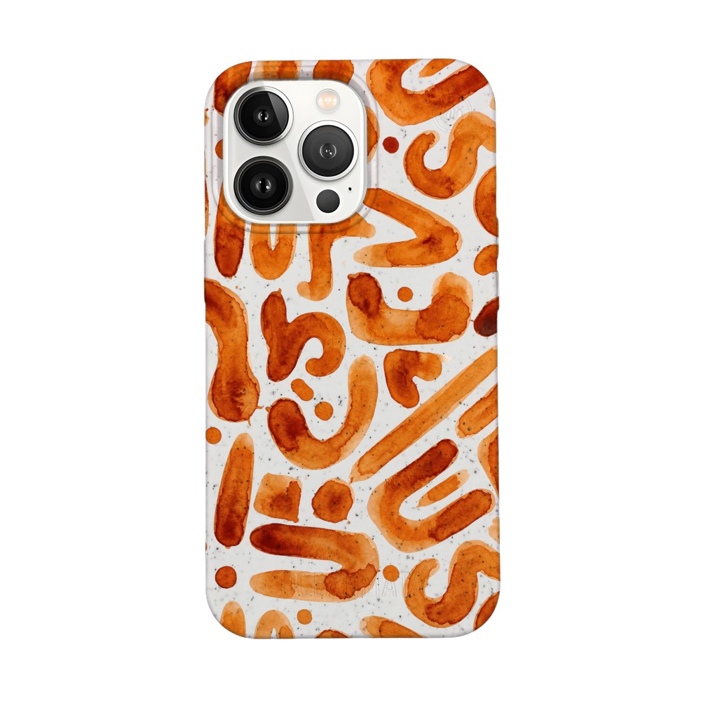 Biologisch abbaubare Handyhülle iPhone 13 pro max Buchstabensuppe — kompostierbar — Vorderseite