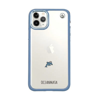 iPhone 11 pro Hülle - Delfin blau - "Captain Dolphin" - nachhaltig