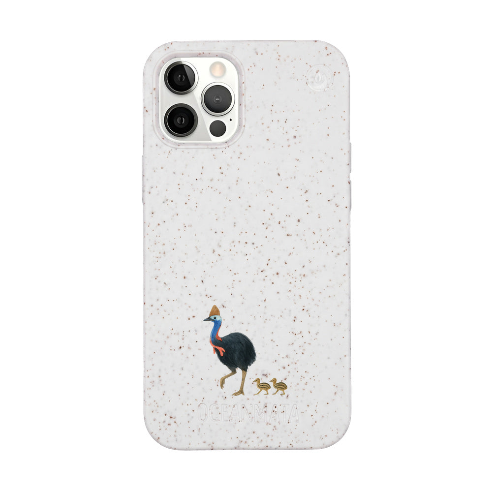 Biologisch abbaubare Handyhülle iPhone 12 pro / iPhone 12 Cassowarystroll — kompostierbar — Vorderseite