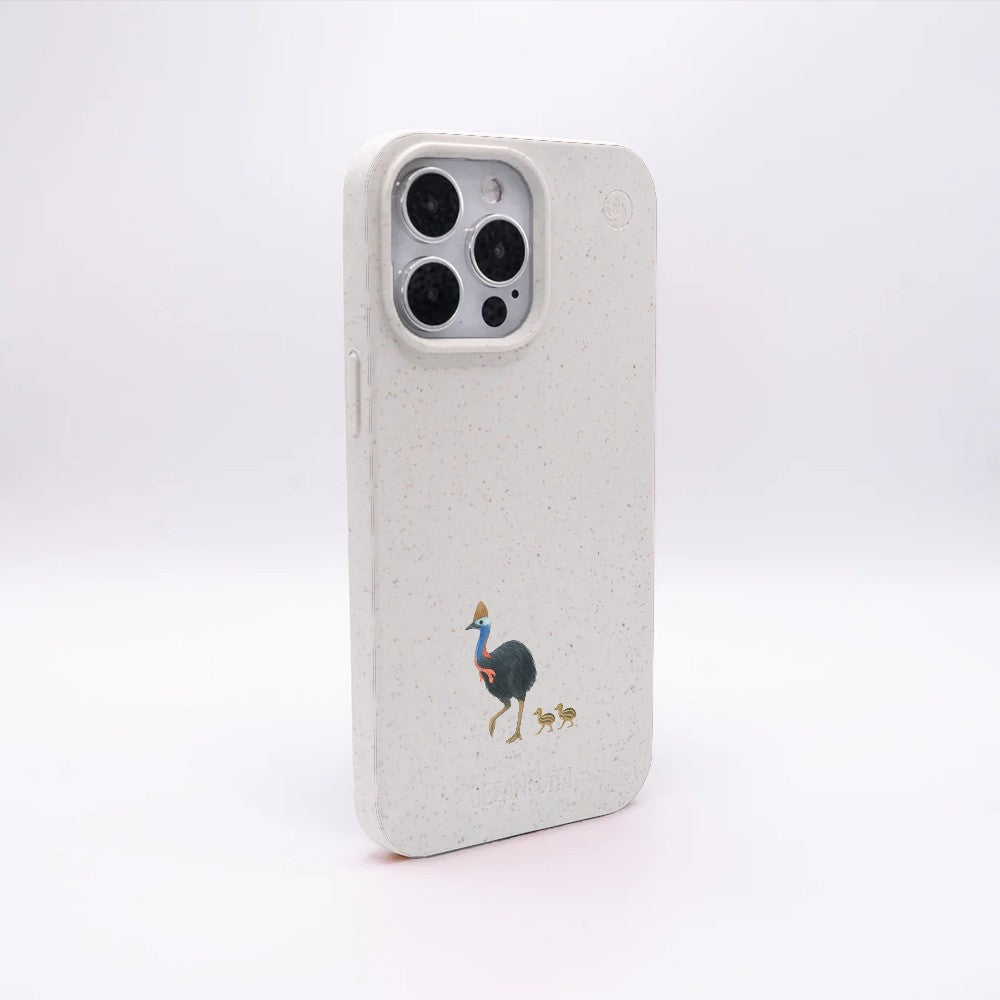 Biologisch abbaubare Handyhülle iPhone 12 pro / iPhone 12 Cassowarystroll — kompostierbar — Rückseite