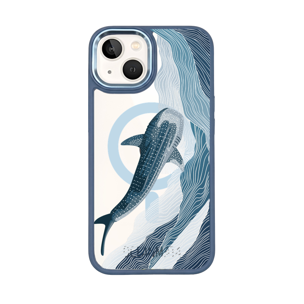 iPhone 12 mini Hülle - Walhai blau - "DeepWater" - nachhaltig