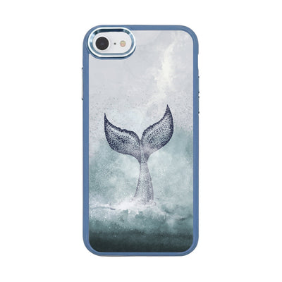 iPhone SE/7/8 hoesje - Dolfijnblauw - "Dolphin" - Duurzaam