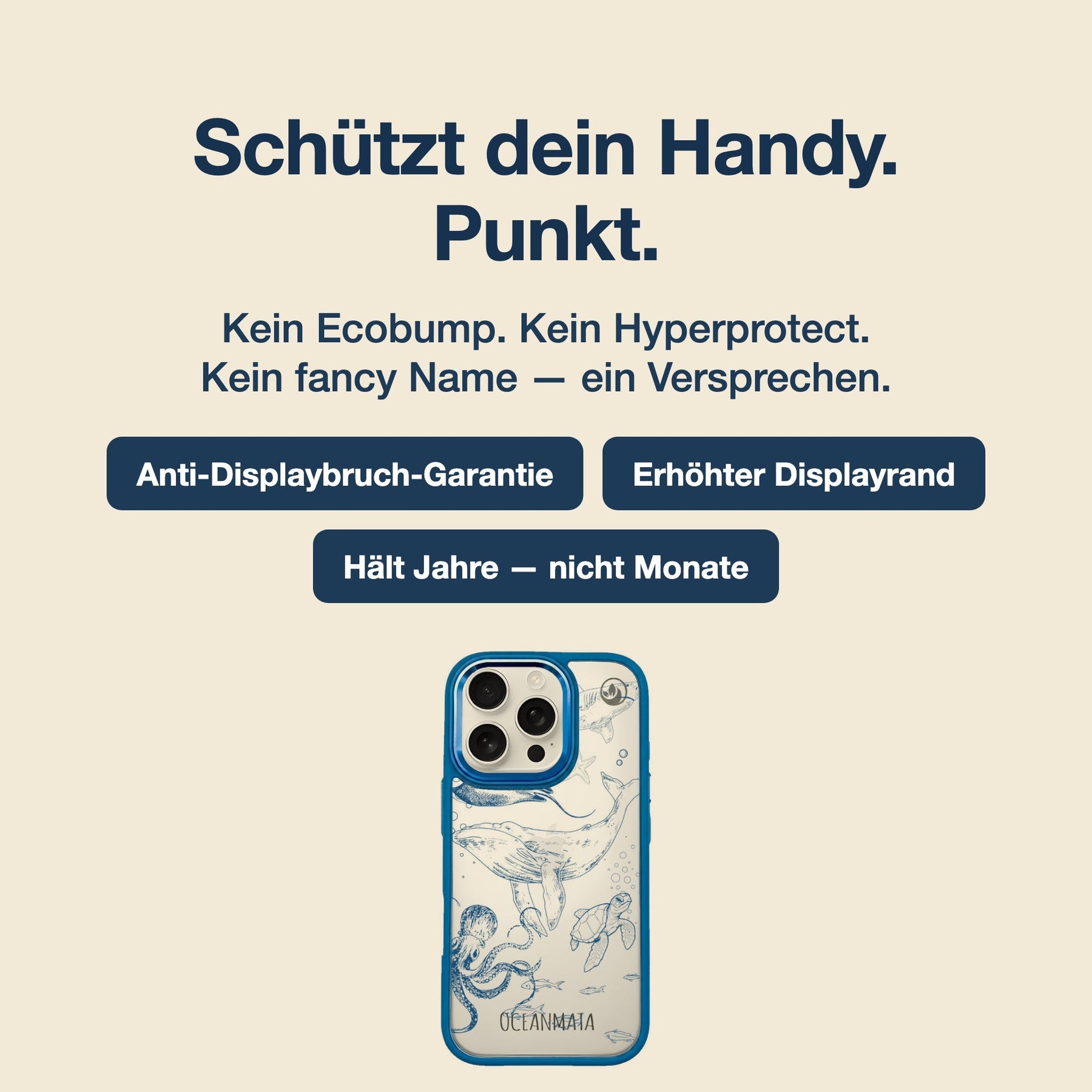 Nachhaltige Handyhülle iPhone 17 pro max Mermaid aus Ocean Plastic — Material