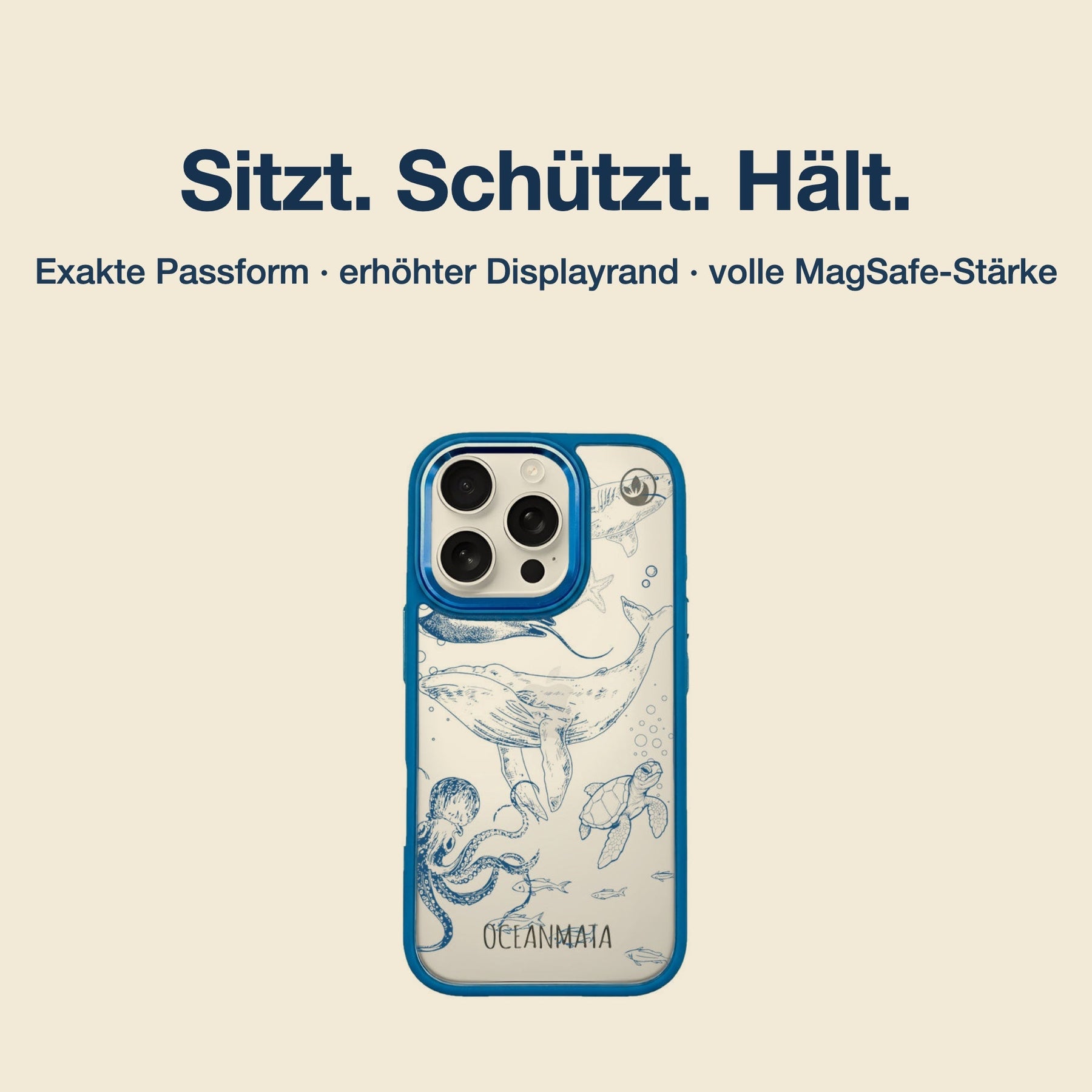 Nachhaltige Handyhülle iPhone 17 Air Dackel aus Ocean Plastic — Passform & MagSafe