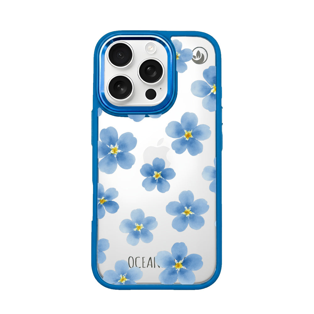 iPhone 16 pro max hoesje - vergeet-me-nietje - duurzaam