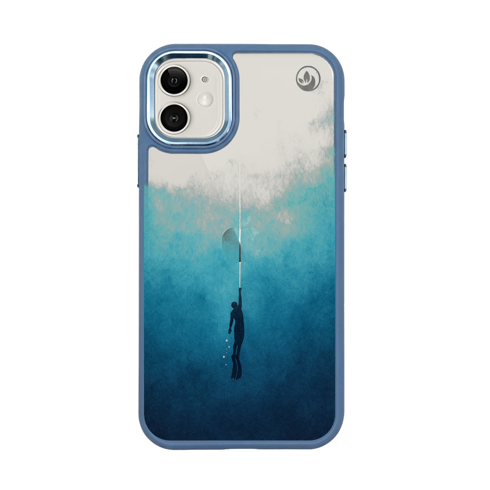 iPhone 11 Case - Freedive Blue - "Freedive" - sustainable