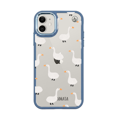 iPhone 11 Hülle - gans blau - "Goose Fella" - nachhaltig