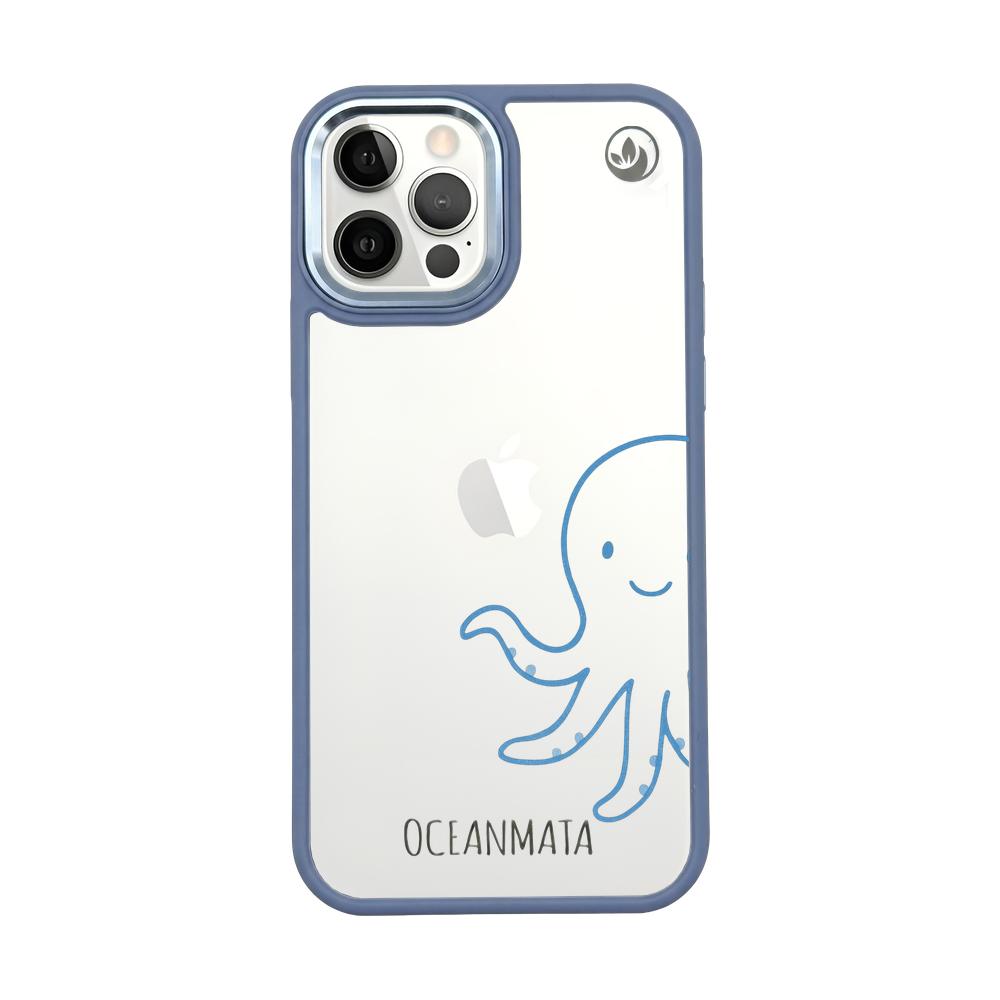 iPhone 12 pro / iPhone 12 Hülle - Pinguin weiß - "HappyPinguin" - nachhaltig