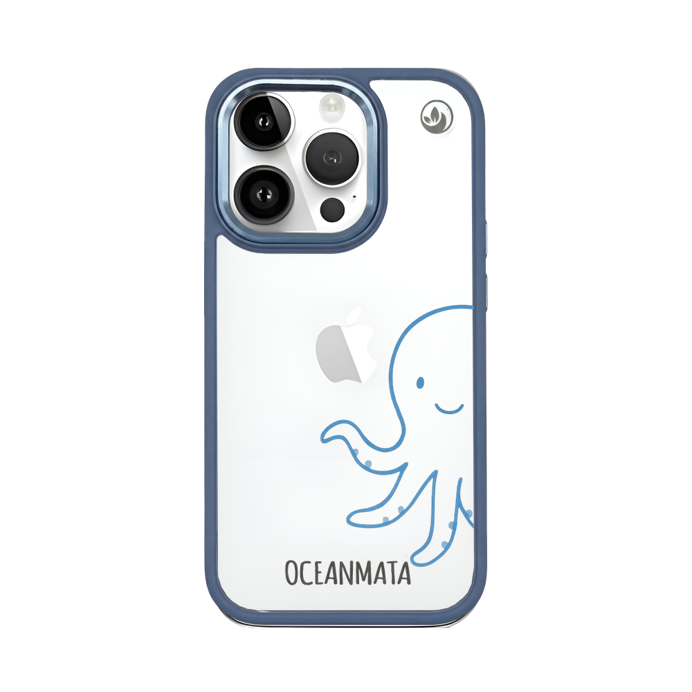 iPhone 14 pro max Hülle - Pinguin weiß - "HappyPinguin" - nachhaltig