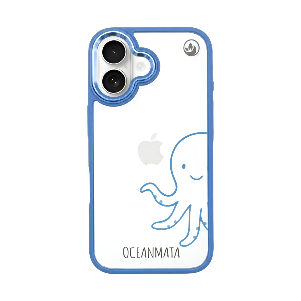 iPhone 16 Hülle - Pinguin weiß - "HappyPinguin" - nachhaltig