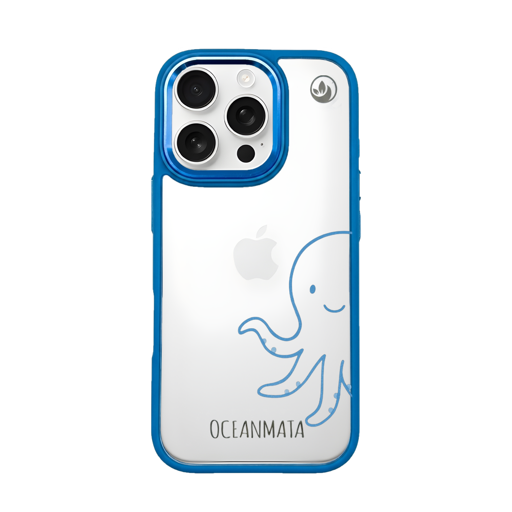 iPhone 16 pro max Hülle - Pinguin weiß - "HappyPinguin" - nachhaltig