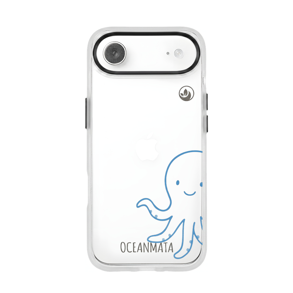 iPhone 17 Air Hülle - Pinguin weiß - "HappyPinguin" - nachhaltig