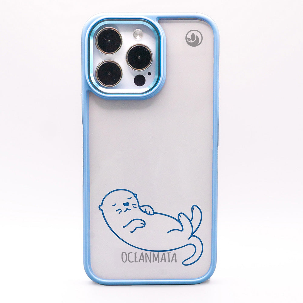 iPhone 15 pro Hülle - Otter blau - nachhaltig