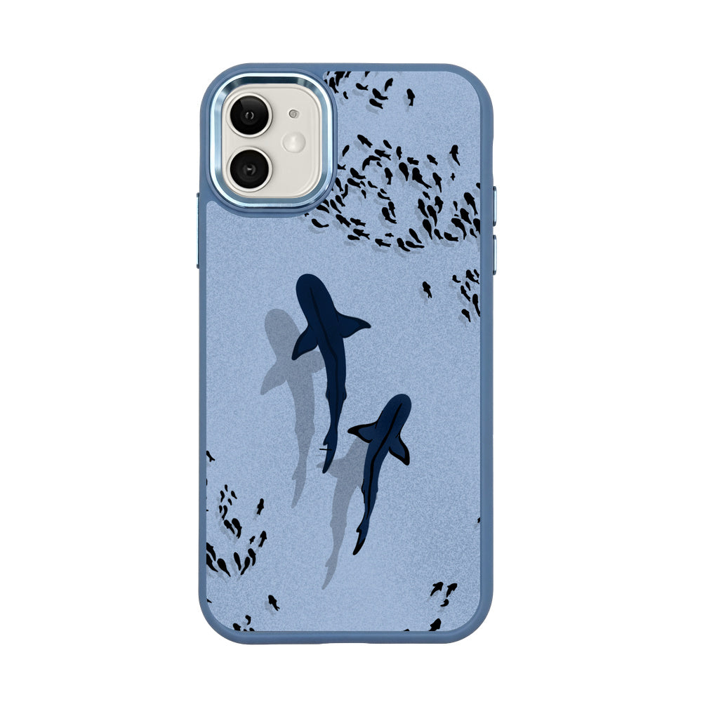 iPhone 11 hoesje - Shark Blue - "Into the Blue" duurzaam