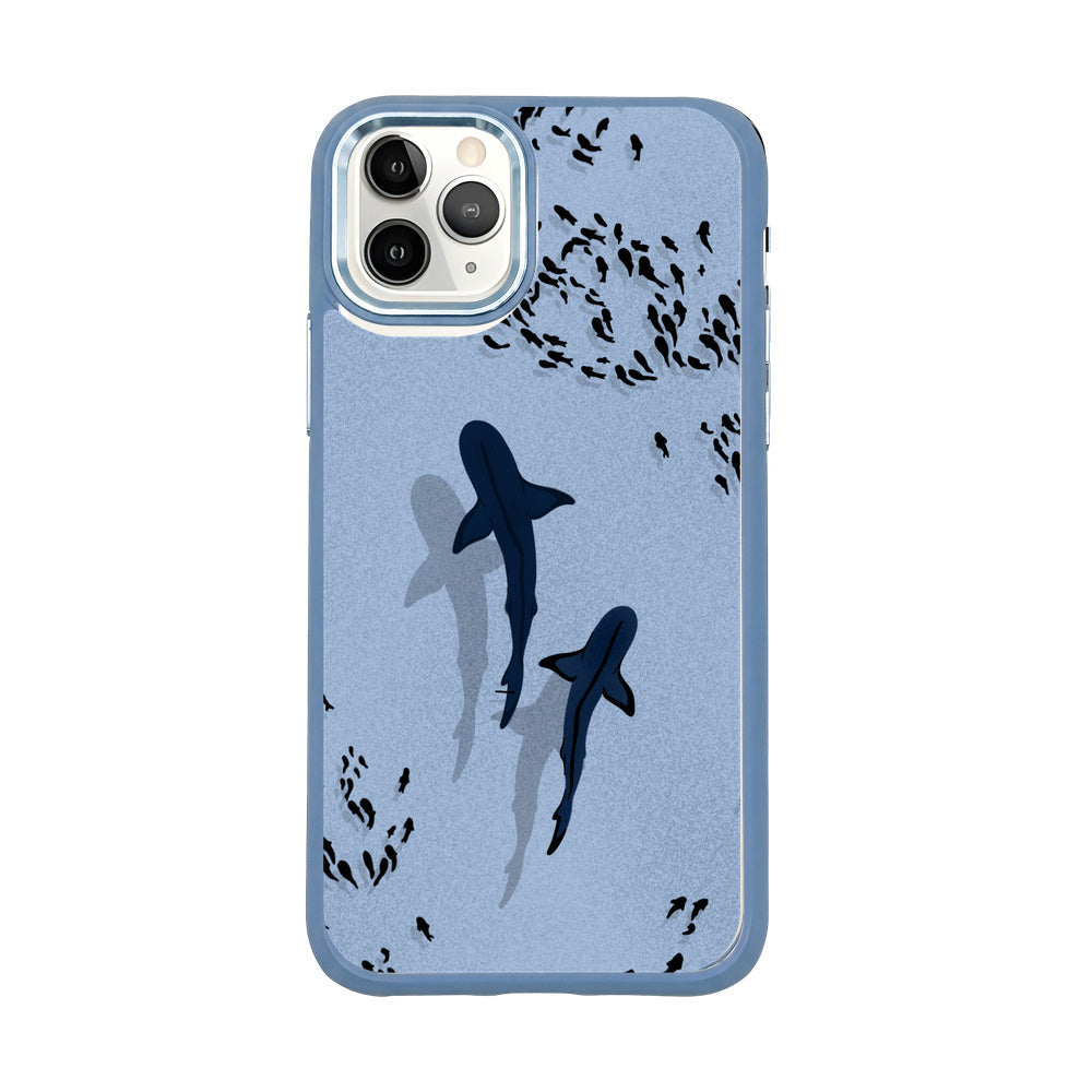 iPhone 11 pro hoesje - Shark blue - "Into the blue" duurzaam