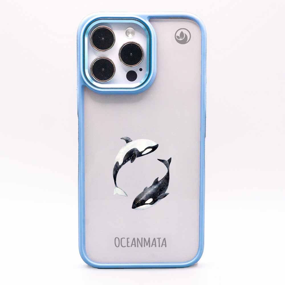 iPhone 15 Hülle - Orca blau - "OrcaFlow" - nachhaltig