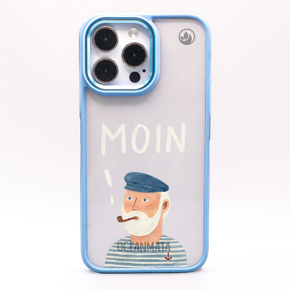 iPhone 13 pro max Hülle - Moin blau - "Ostfriese" - nachhaltig