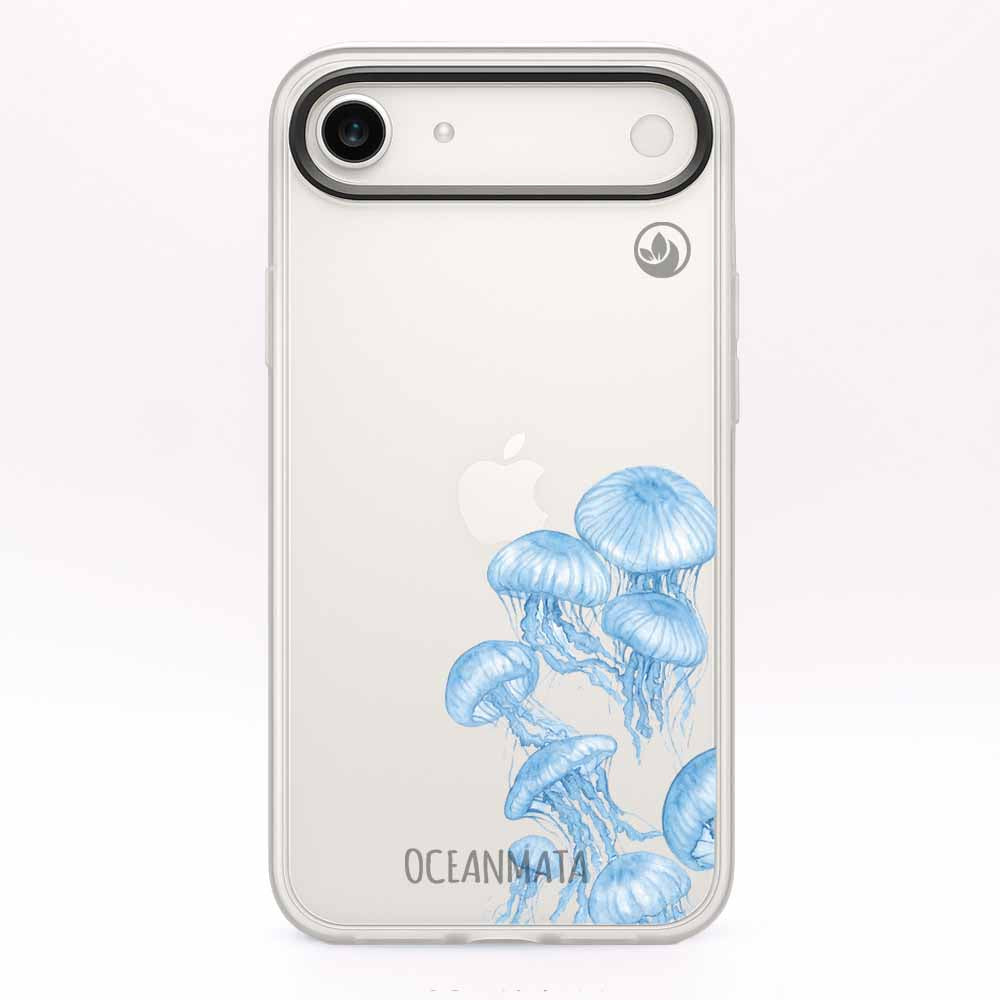 iPhone 17 Air Hülle - qualle blau - "Jellies" - nachhaltig