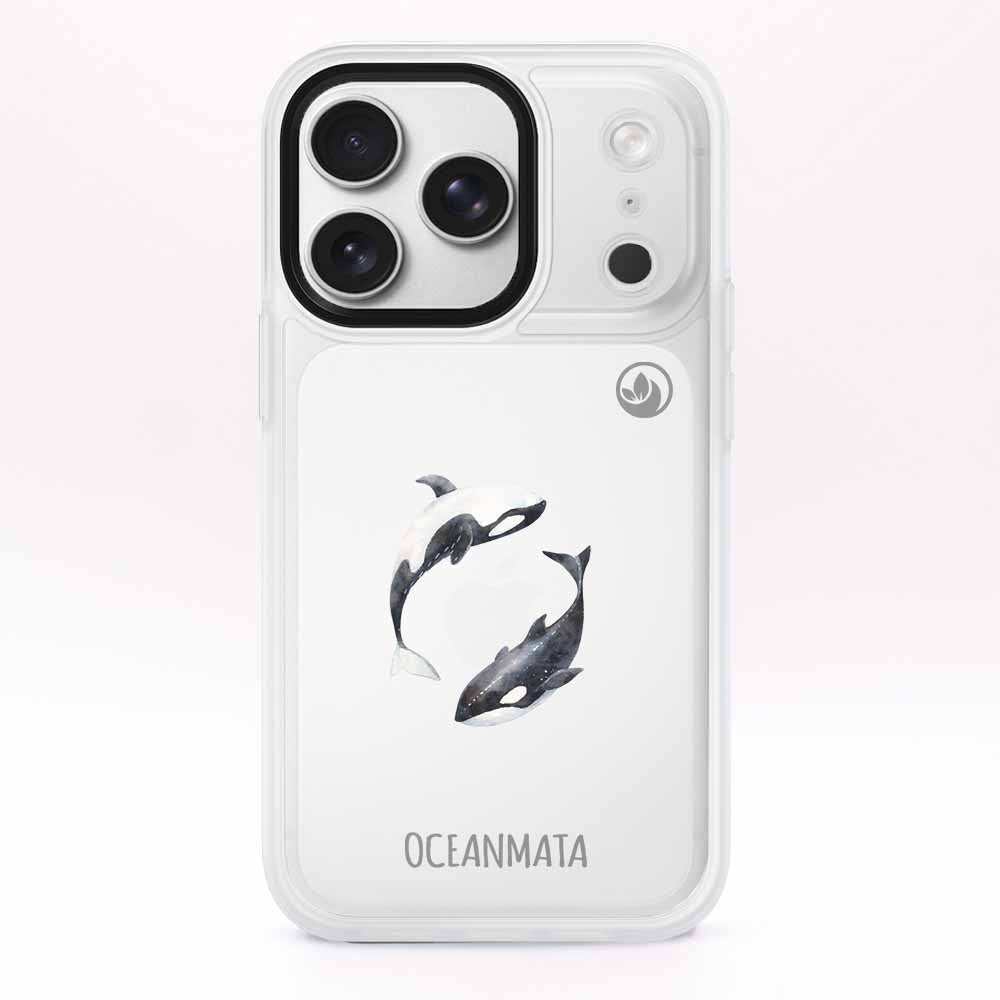 iPhone 17 pro Hülle - Orca blau - "OrcaFlow" - nachhaltig