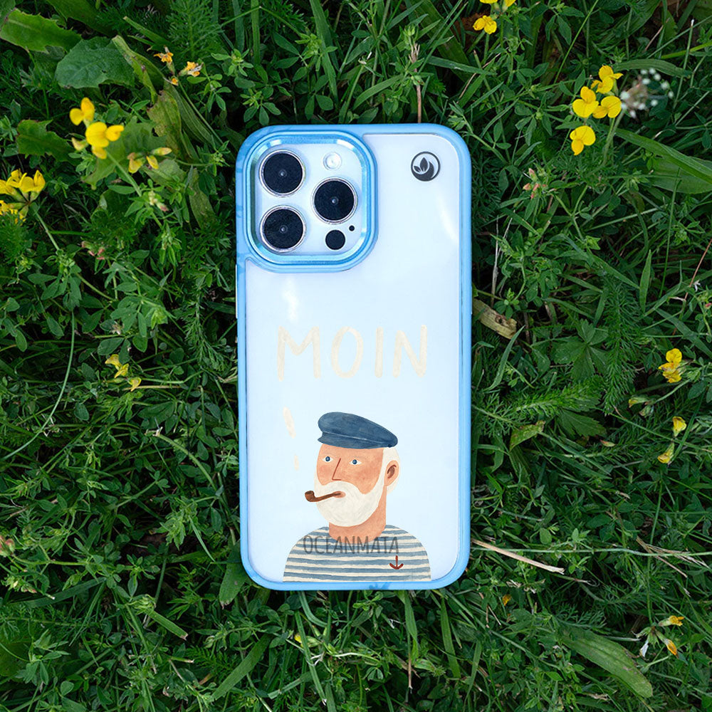 iPhone 17 Air Hülle - Moin blau - "Ostfriese" - nachhaltig