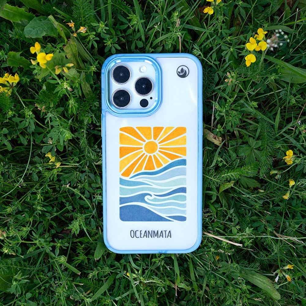 iPhone 14 pro max Hülle - Meer blau - "Sun&Sea" - nachhaltig