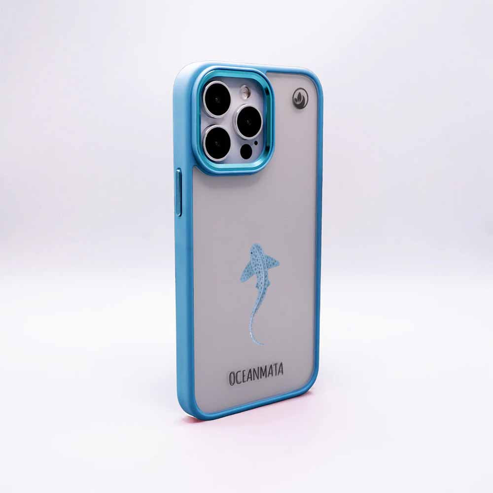 iPhone 14 pro max Hülle - Leopardenhai blau - "BlueLeopard" - nachhaltig