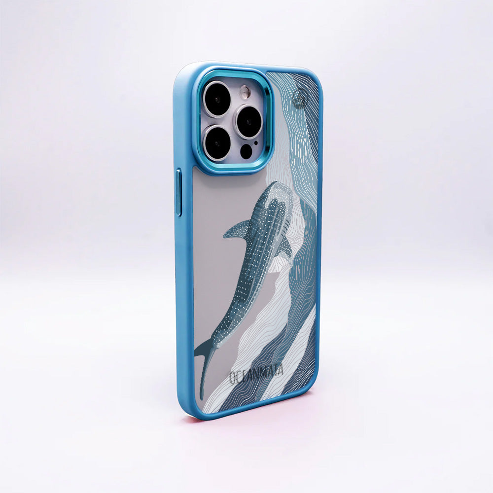 iPhone 13 pro max Hülle - Walhai blau - "DeepWater" - nachhaltig