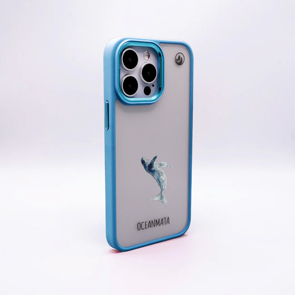 iPhone 17 Hülle - Wal blau - "Joy" - nachhaltig