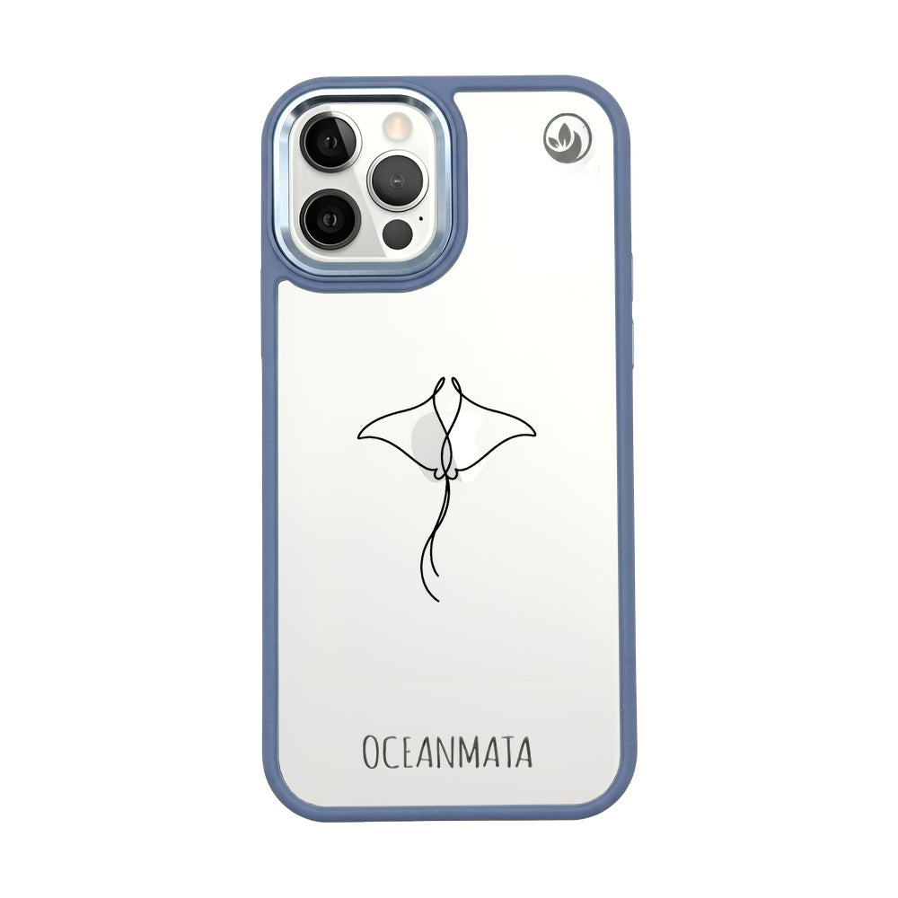 iPhone 12 pro / iPhone 12 hoesje - Manta ray - "Mantaray" - duurzaam