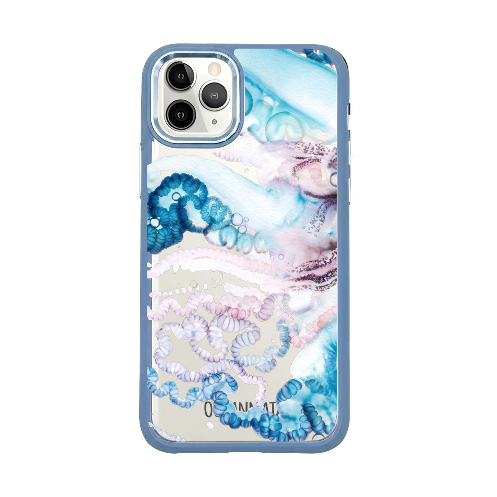 iPhone 11 Pro Case - Jellyfish Blue - "Men o' War" - sustainable
