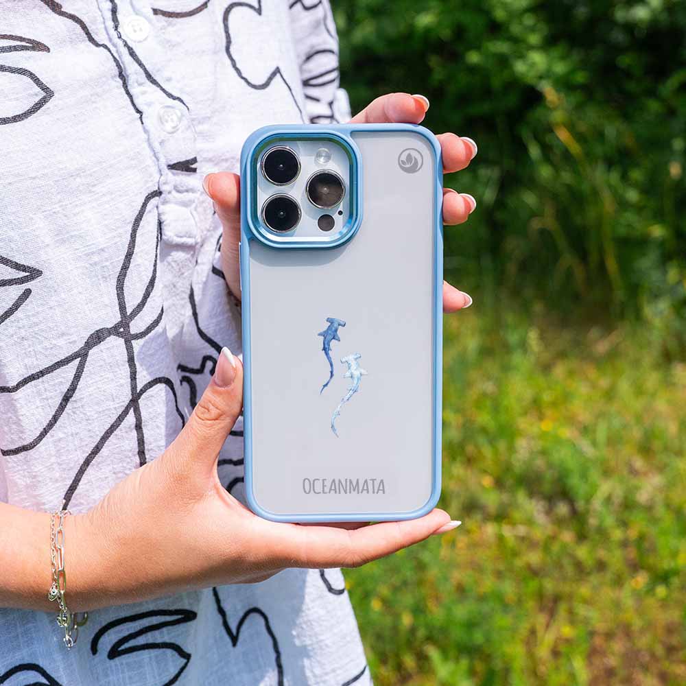 Samsung S25 Ultra Hülle - hai blau - "Hammerhead" - nachhaltig
