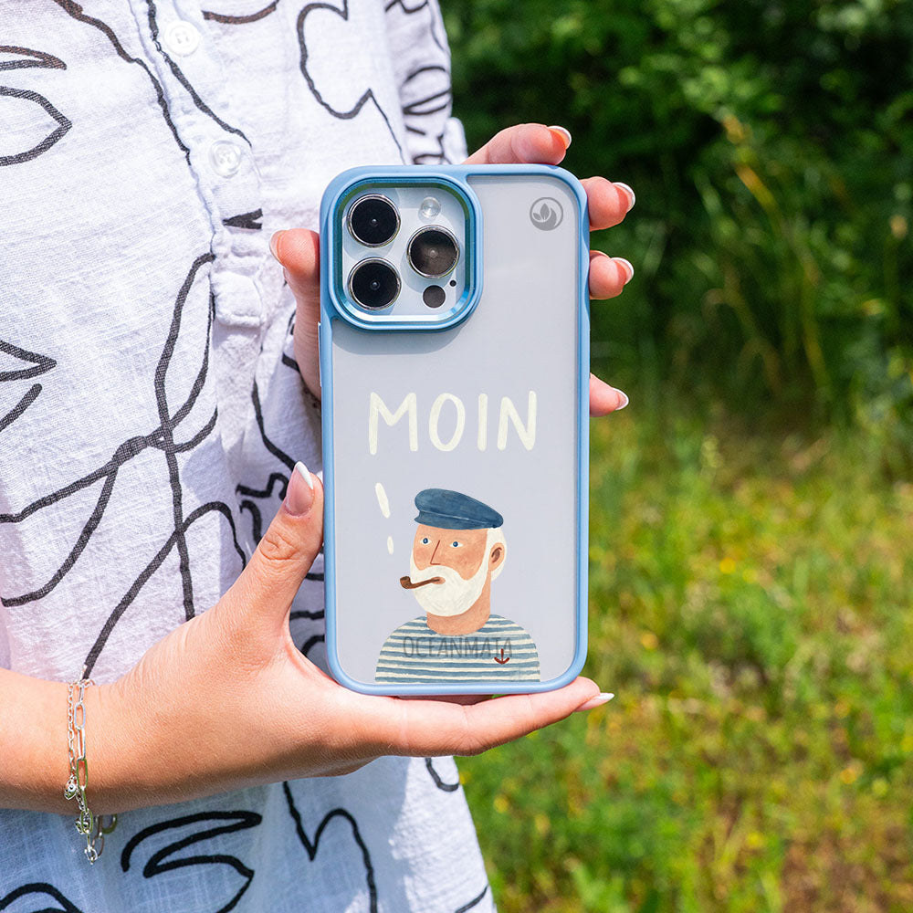 iPhone 17 pro max Hülle - Moin blau - "Ostfriese" - nachhaltig