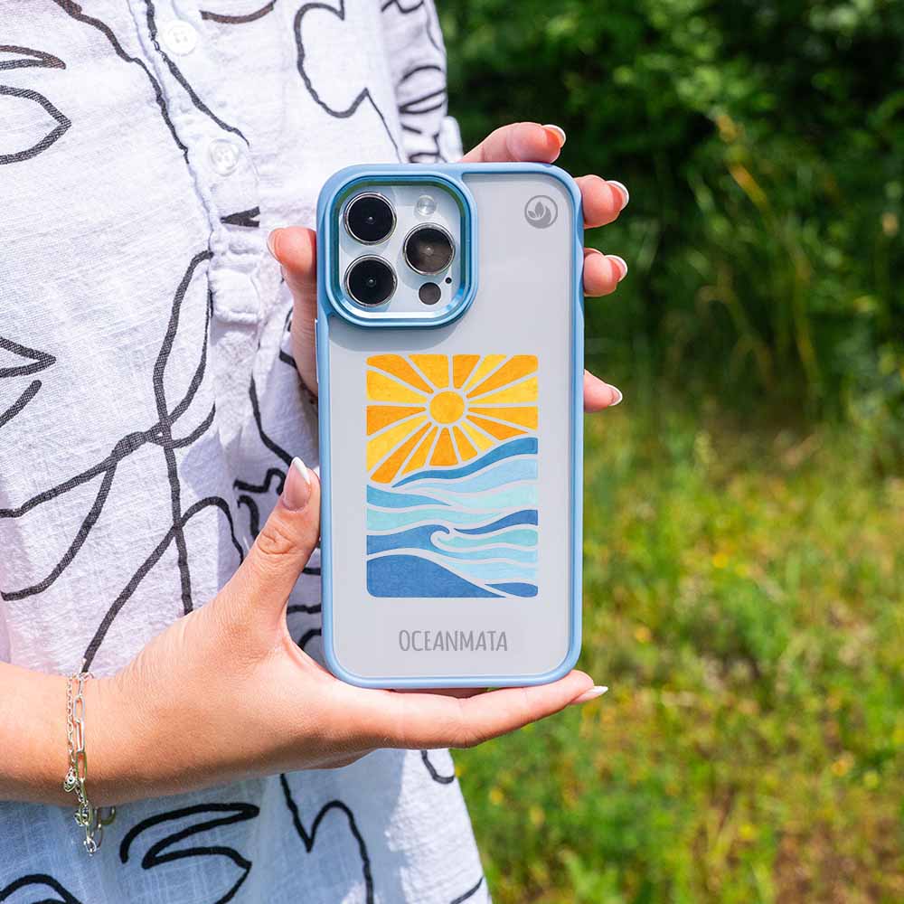 iPhone 15 Hülle - Meer blau - "Sun&Sea" - nachhaltig