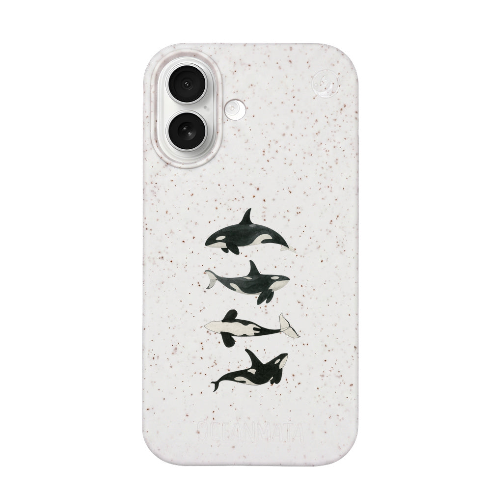 iPhone 17 Case - Orca White - "OrcaFamily" - sustainable
