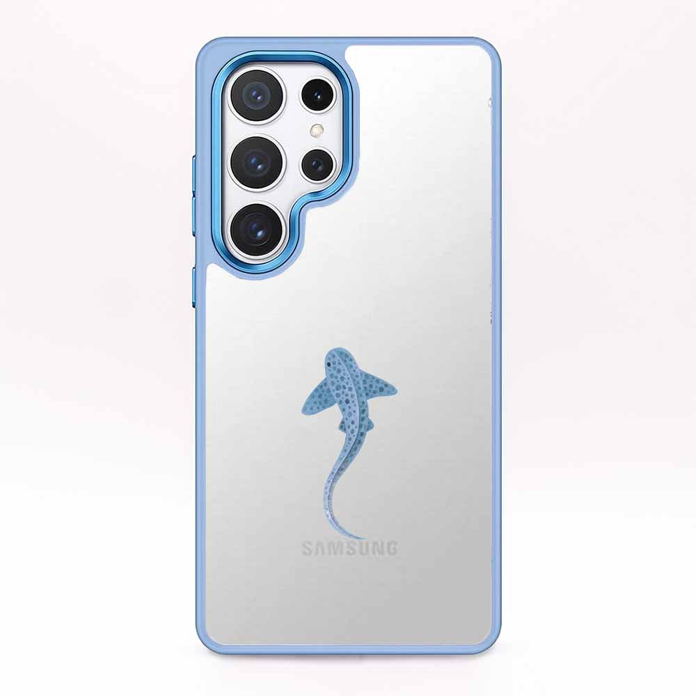 Samsung S24 Hülle - Leopardenhai blau - "BlueLeopard" - nachhaltig