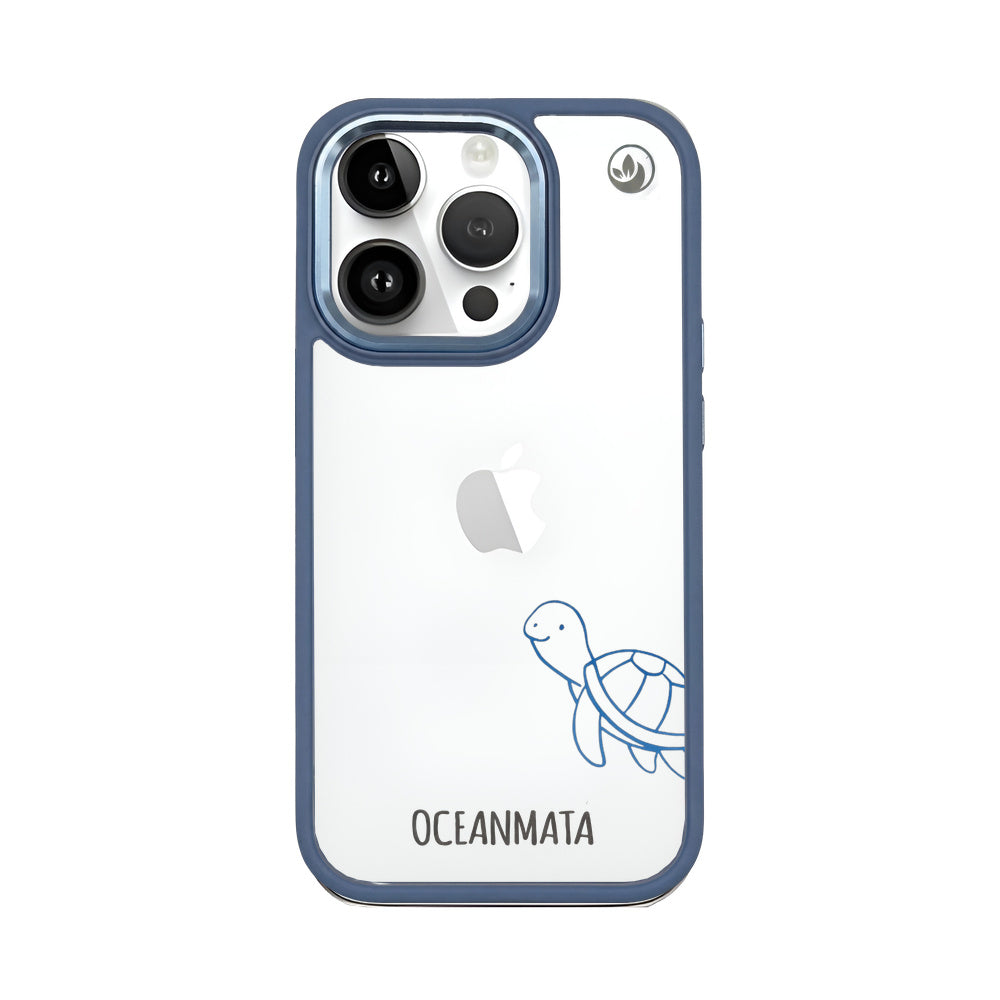 iPhone 14 pro max case - turtle blue - "Schildi" - sustainable